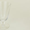 Close up view of optic goblet in clear