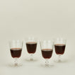 Optic goblet set of 4 in clear