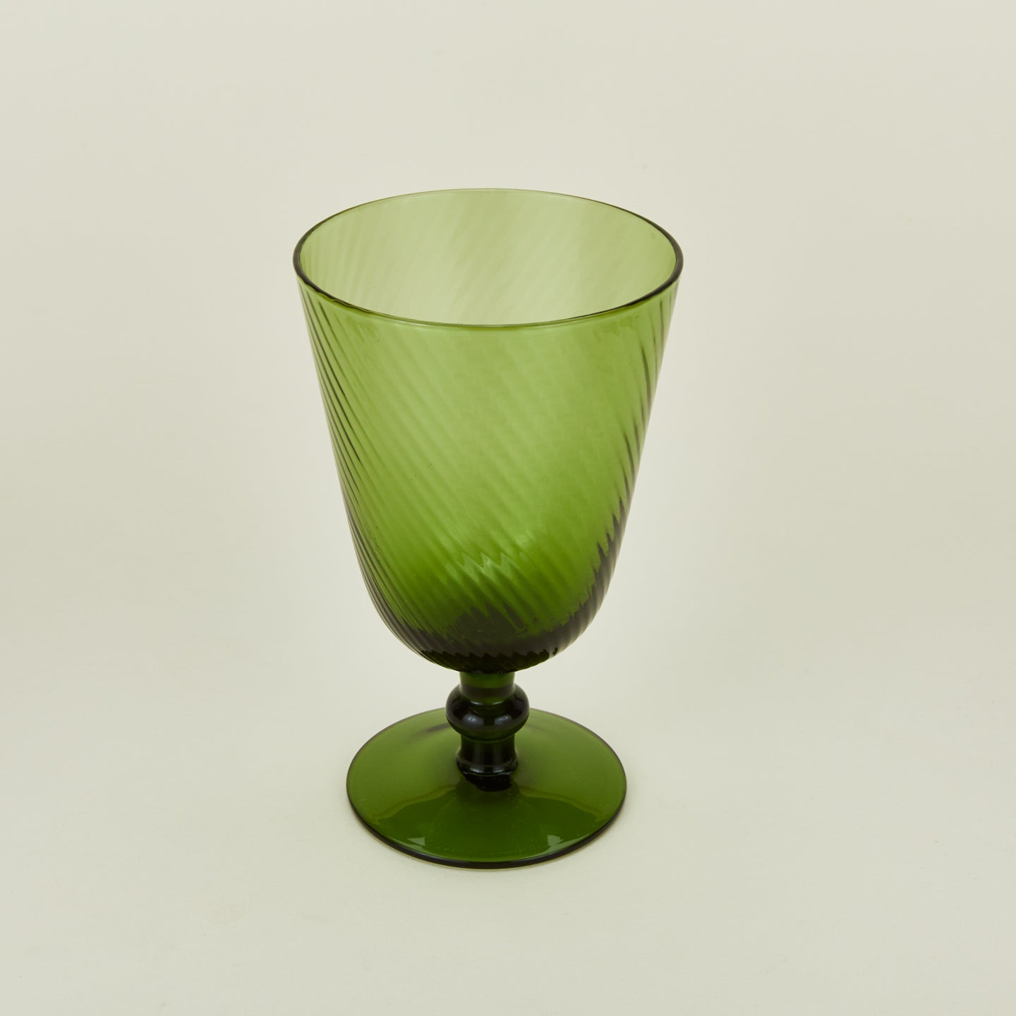 Optic goblet in olive