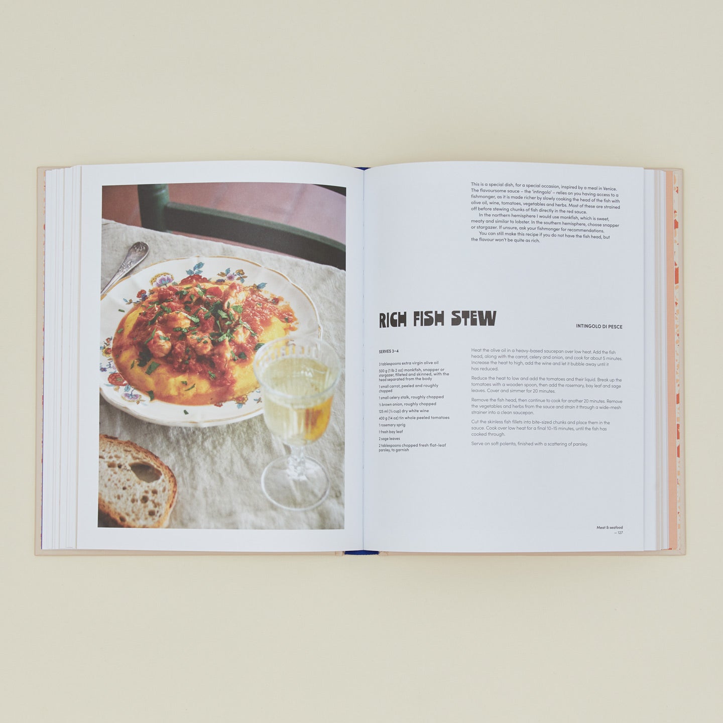 Adriatico cookbook open