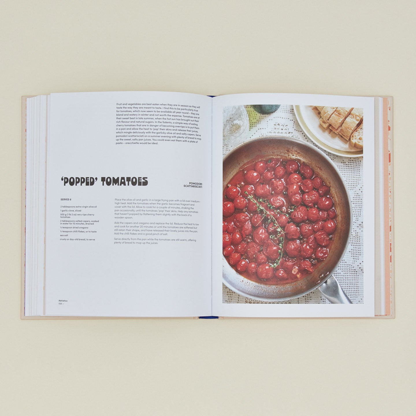 Adriatico cookbook open