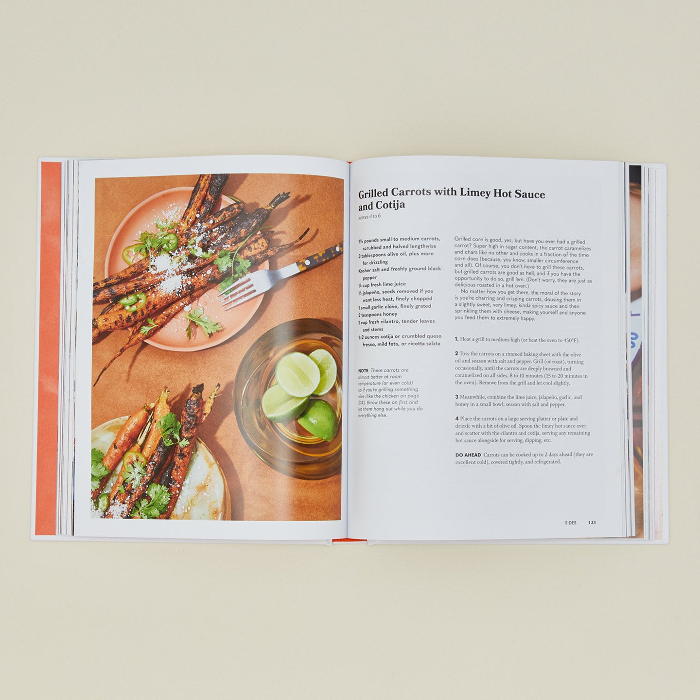 Nothing Fancy cookbook open