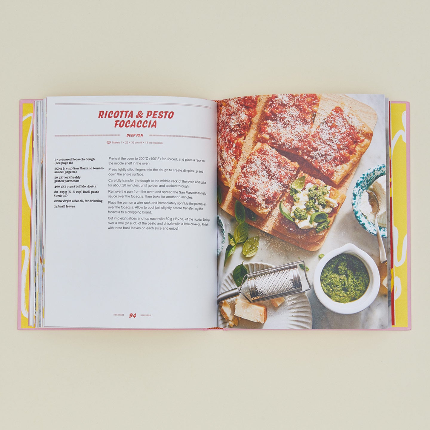 Pizza Night cookbook open