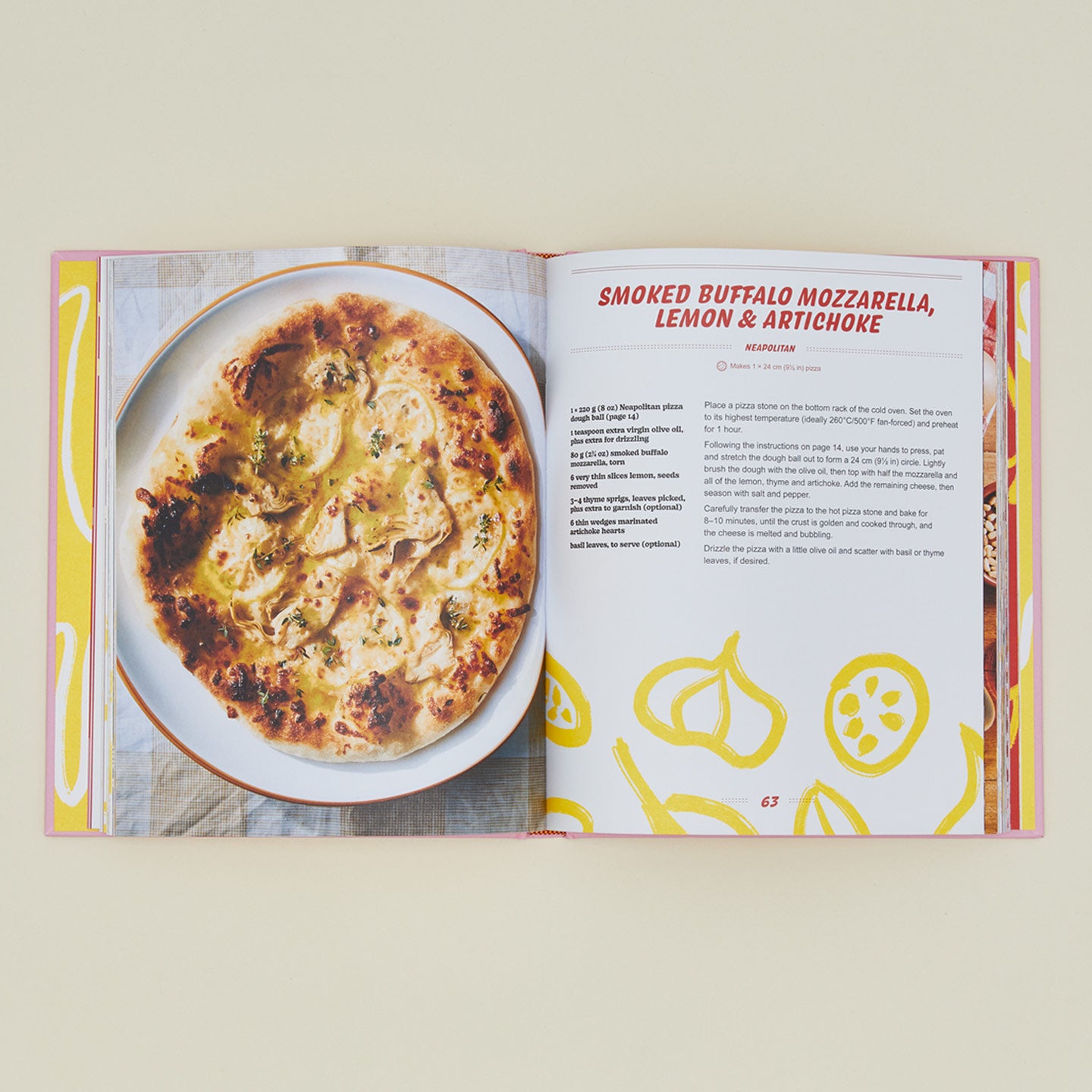 Pizza Night cookbook open