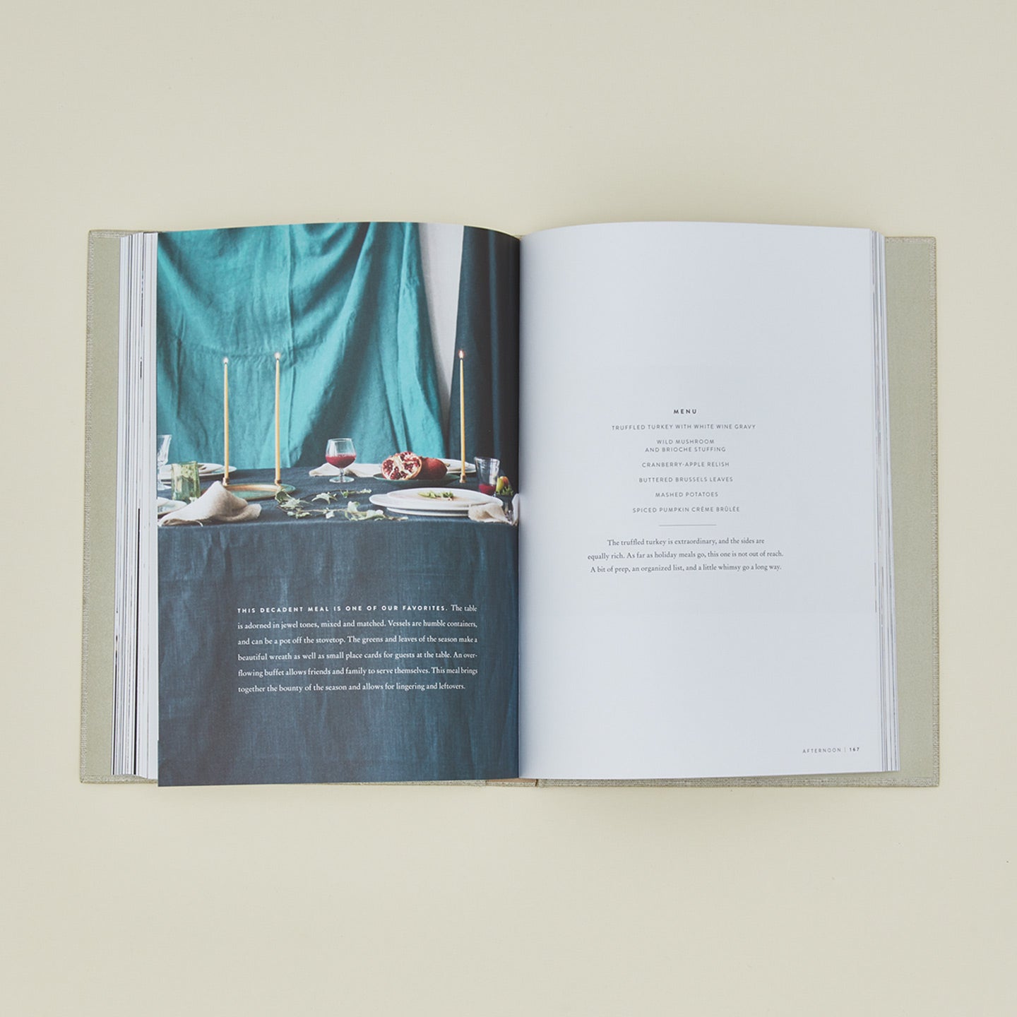 Sunday Suppers cookbook open