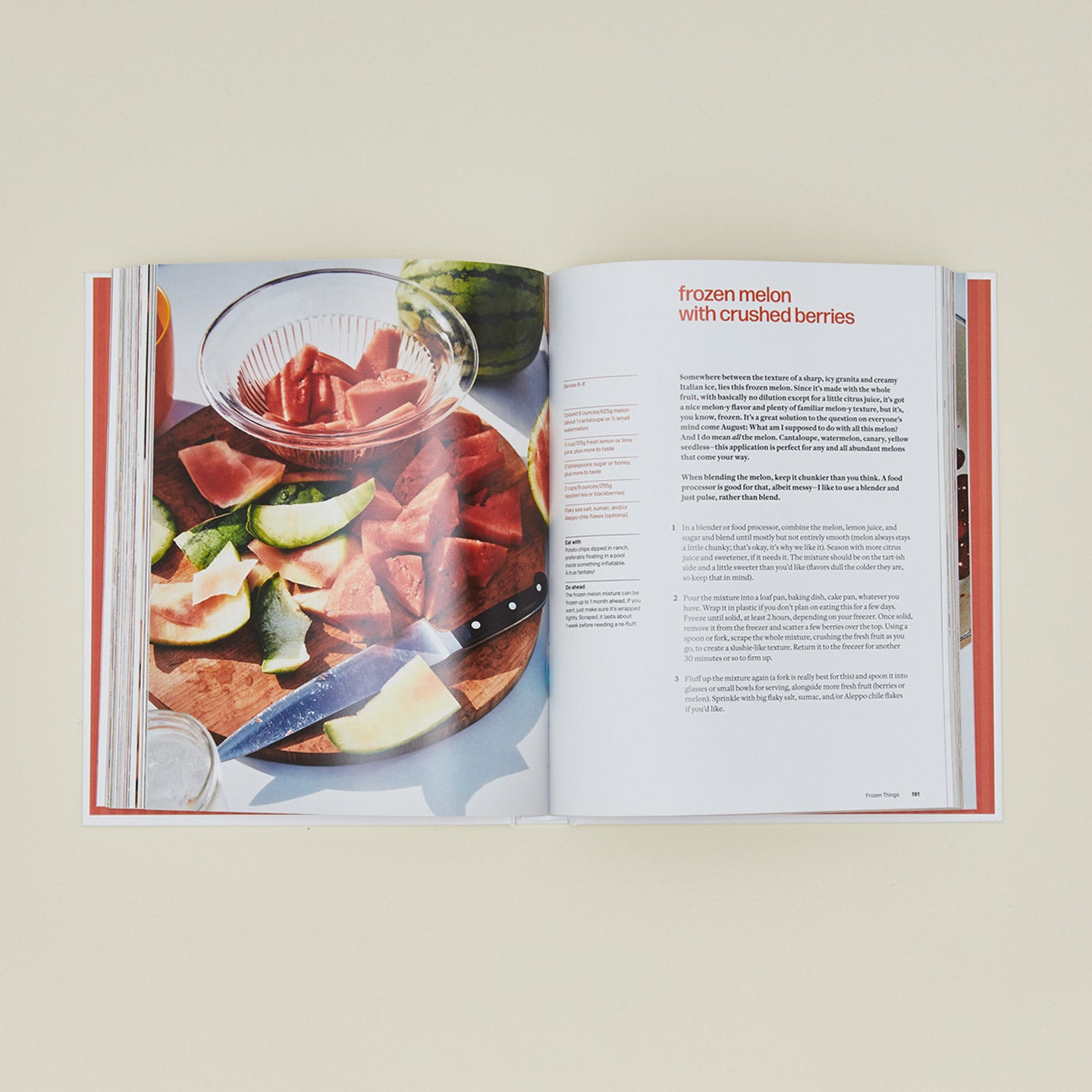 Sweet Enough cookbook open