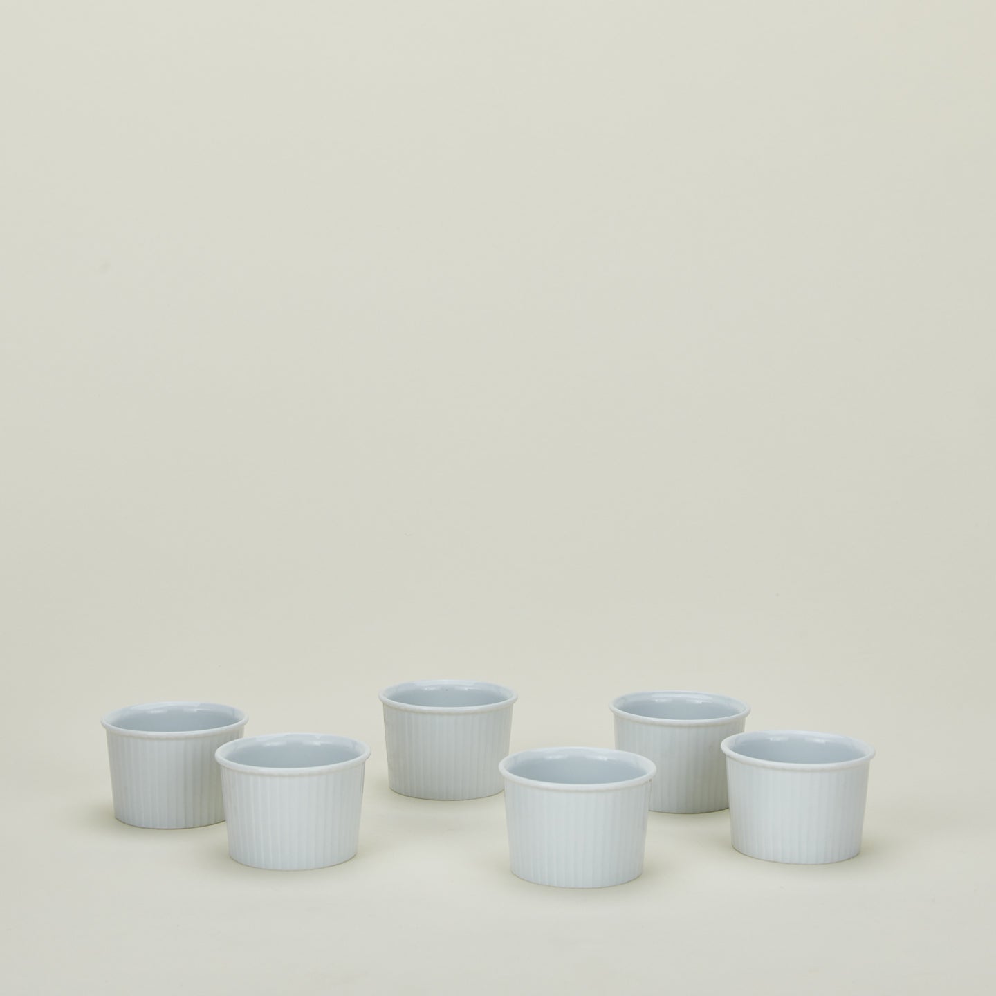 Deep porcelain ramekin in white