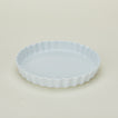 Porcelain tart dish in white