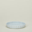 Porcelain tart dish in white