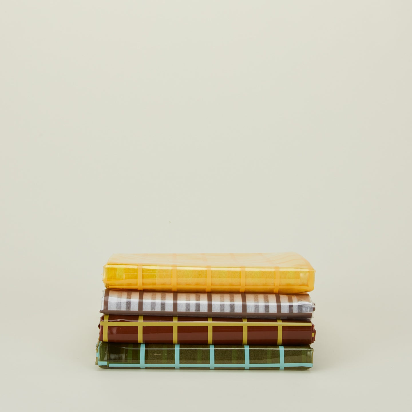 Sun grid shower curtains in various colors
