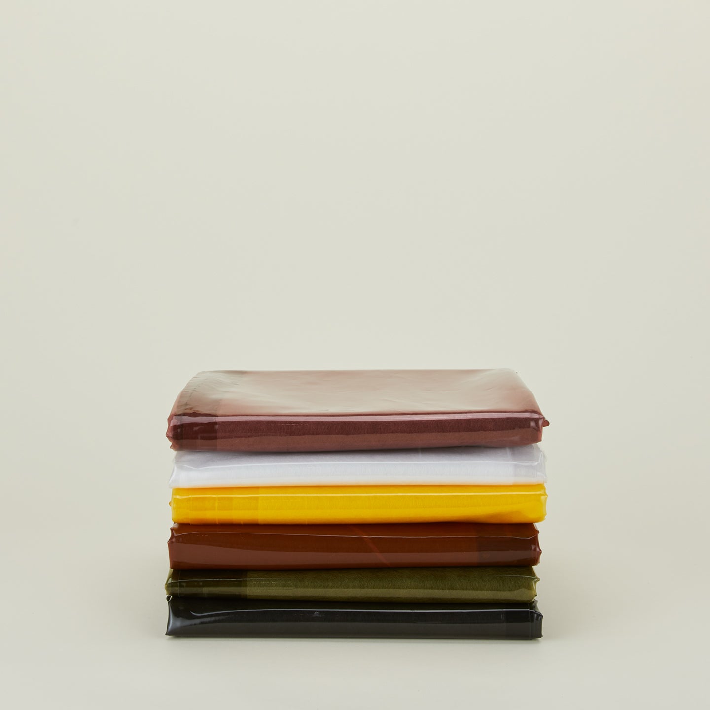 Sunny shower curtains in various colors