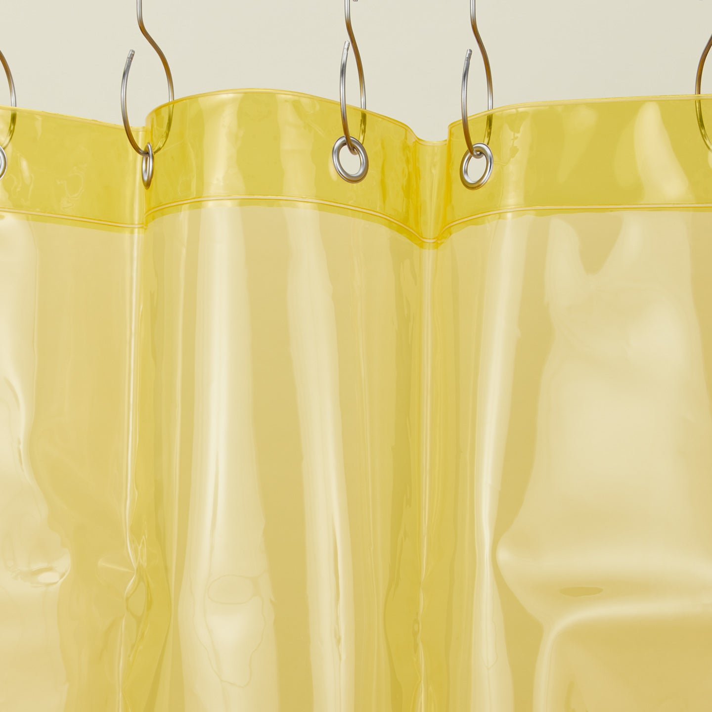 Sunny shower curtain in sun