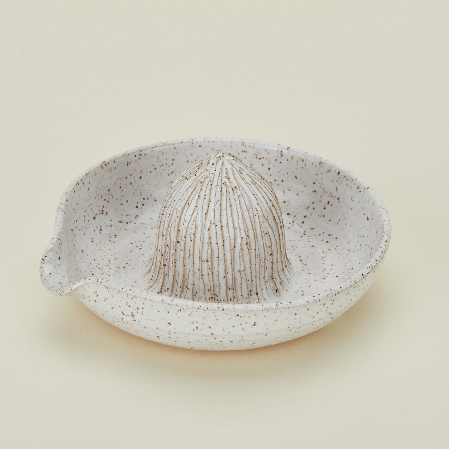 Close up view of Citrus Juicer in white