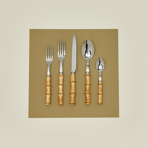 Bamboo 5 piece place setting