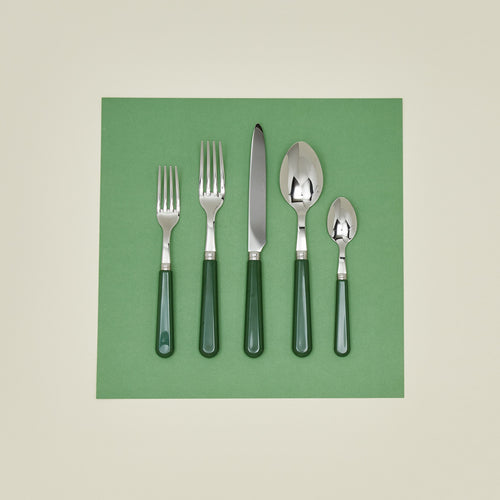 Pop 5 piece place setting in green