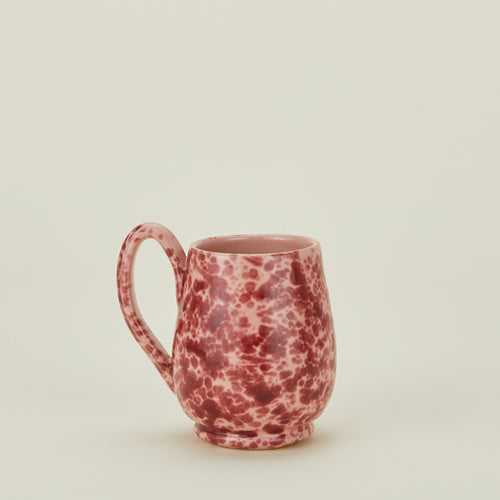 Splatter mug in pink and red