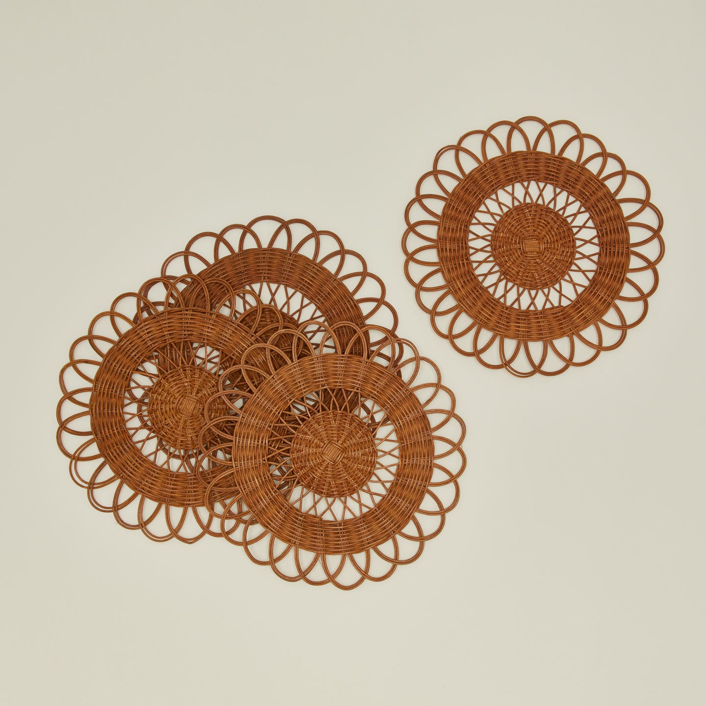 Rattan placemat, set of 4