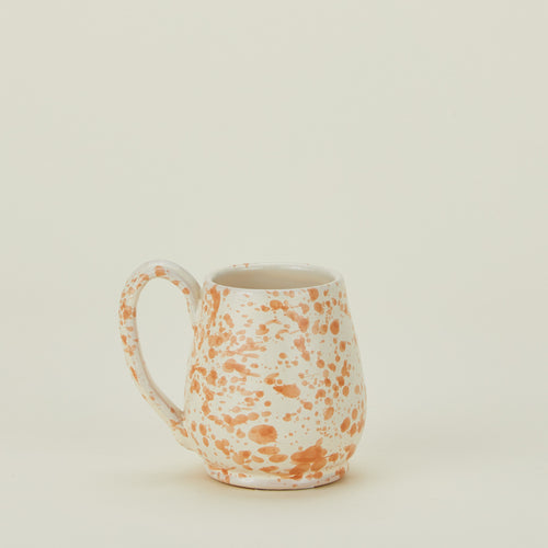 Splatter mug in tan and ivory