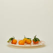 Ivory and tan oval platter