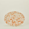 Splatter Oval Platter - Tan/Ivory