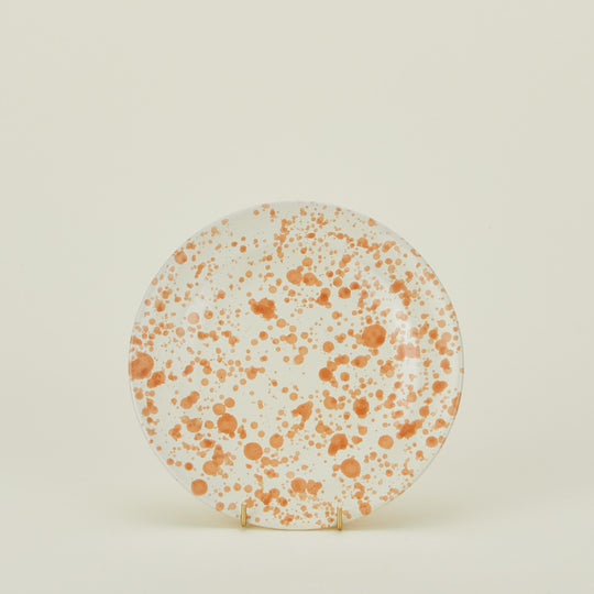 Splatter Salad Plate - Tan/Ivory