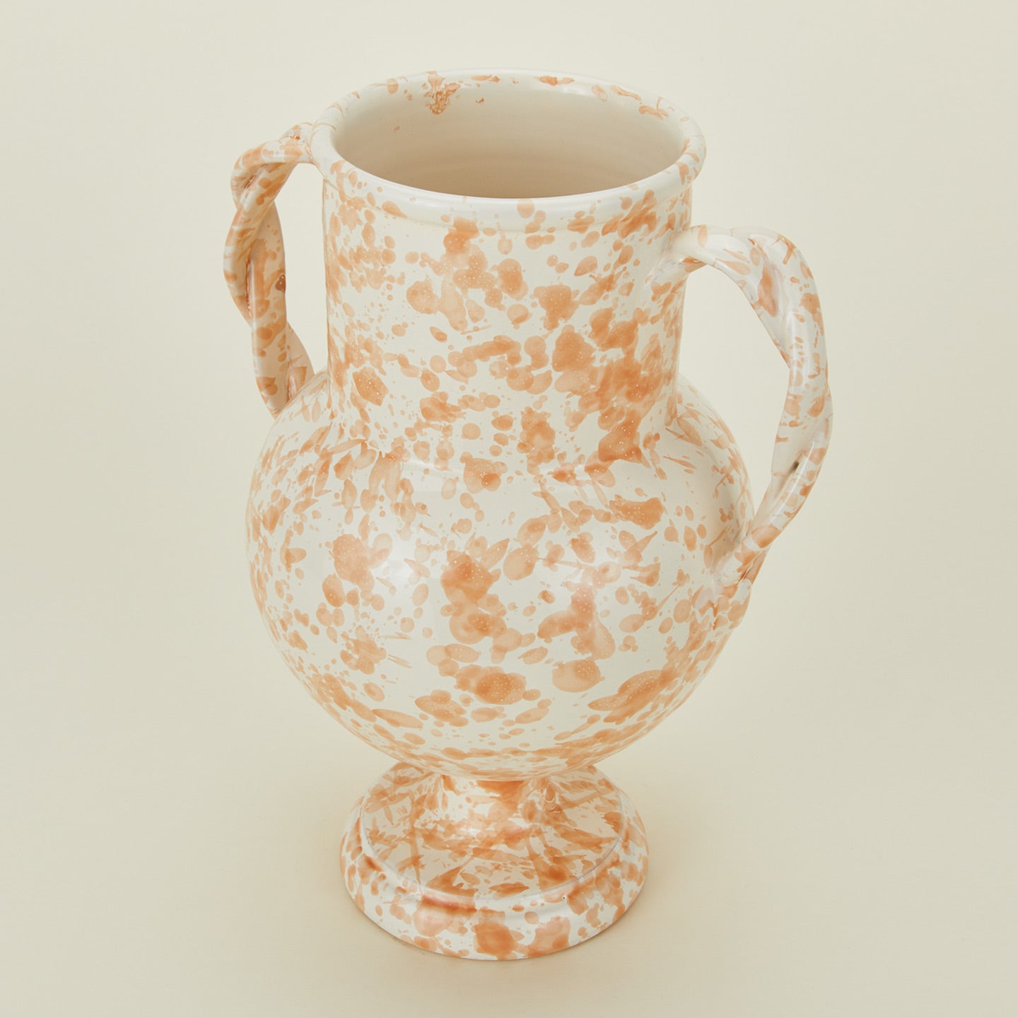 Tan and ivory verona vase 