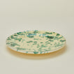 Splatter salad plate in yellow and green