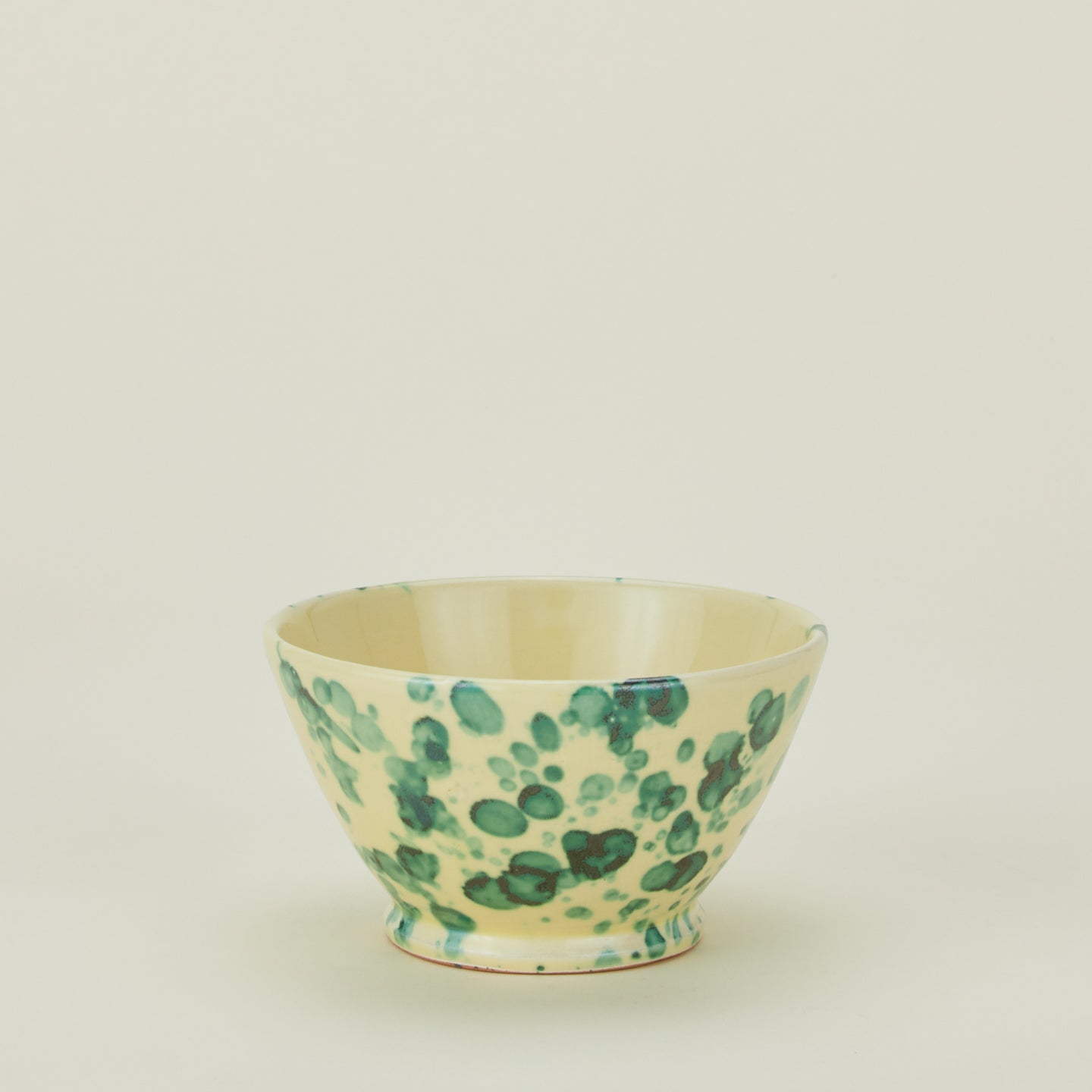 Splatter small bowl in yellow and green