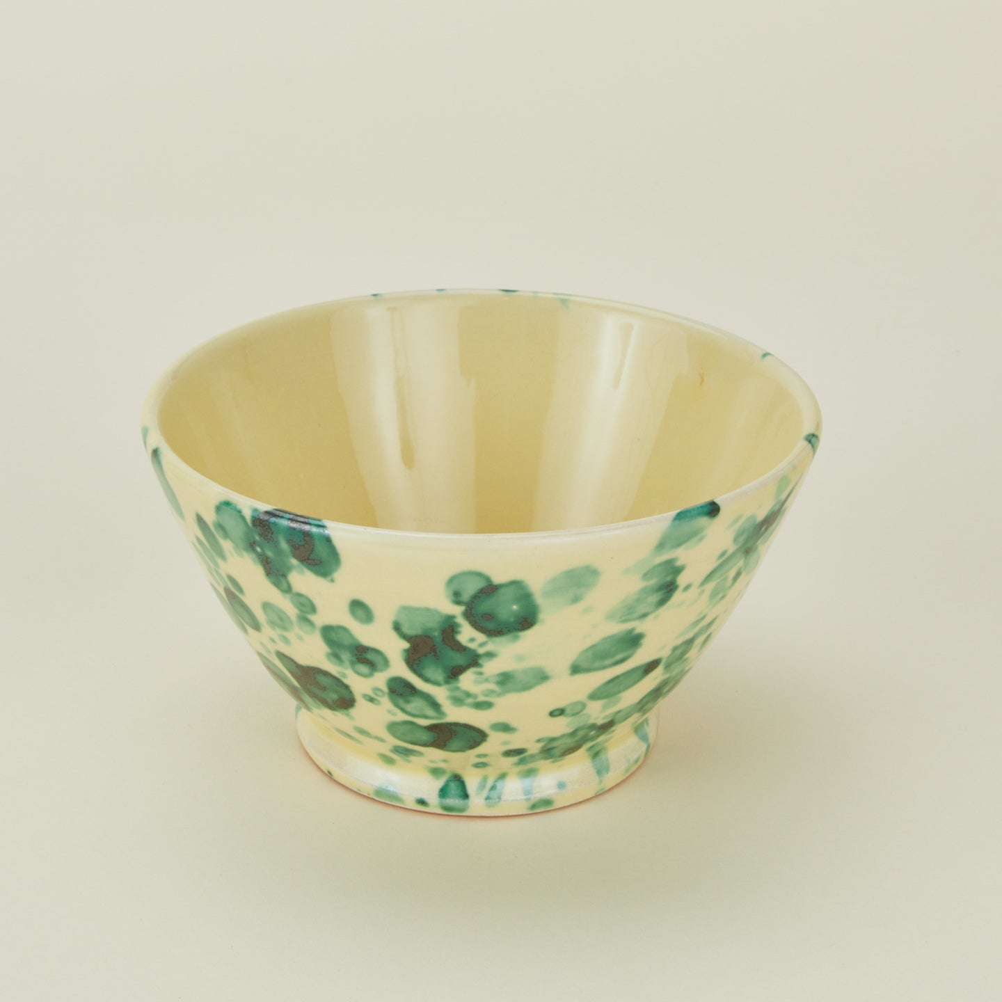 Splatter small bowl in yellow and green