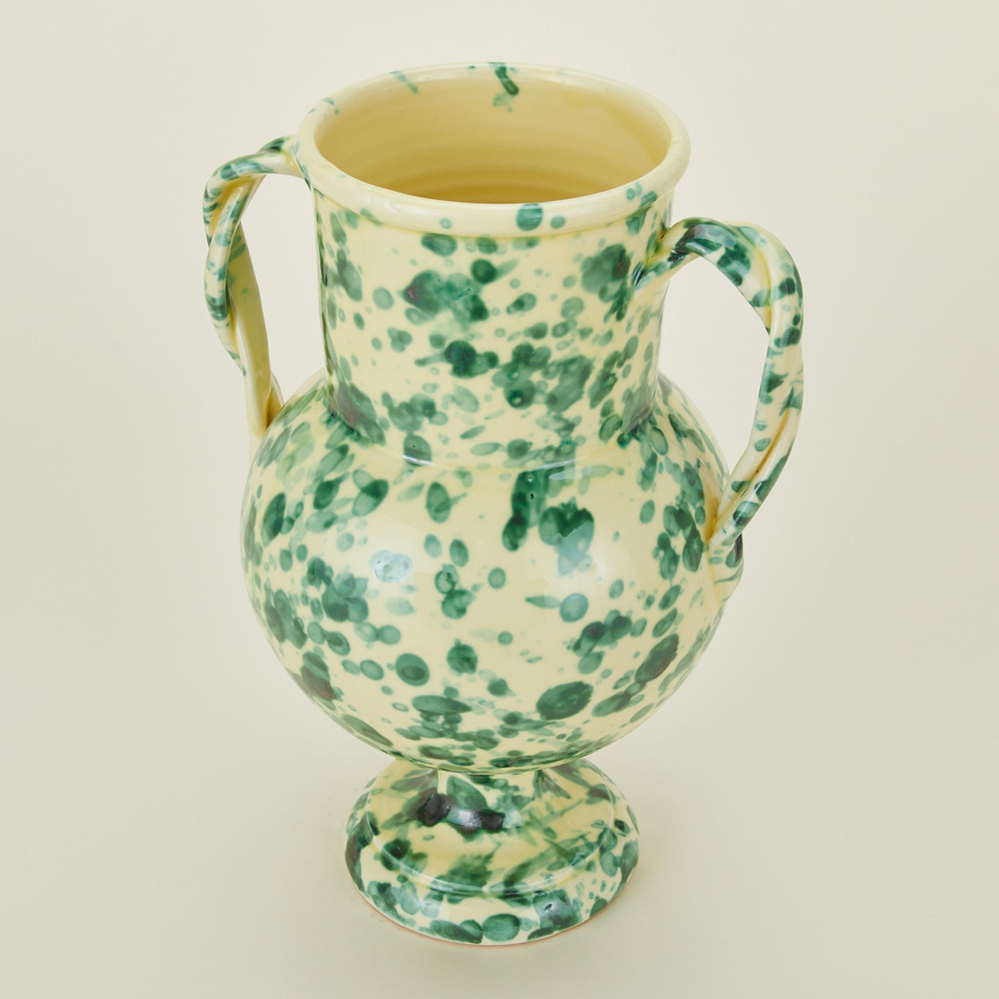 Yellow and green verona vase