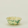 Splatter Scallop Bowl - Yellow/Green