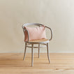 Simple linen pillow in blush