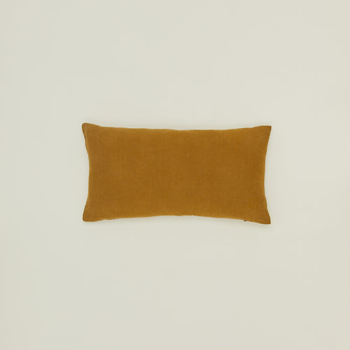 Simple linen pillow in bronze