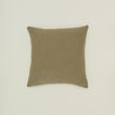 Simple linen pillow in olive