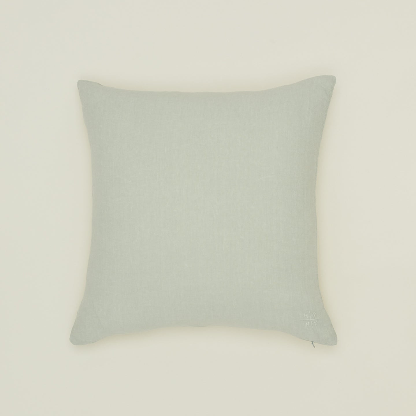 Simple linen pillow in sage
