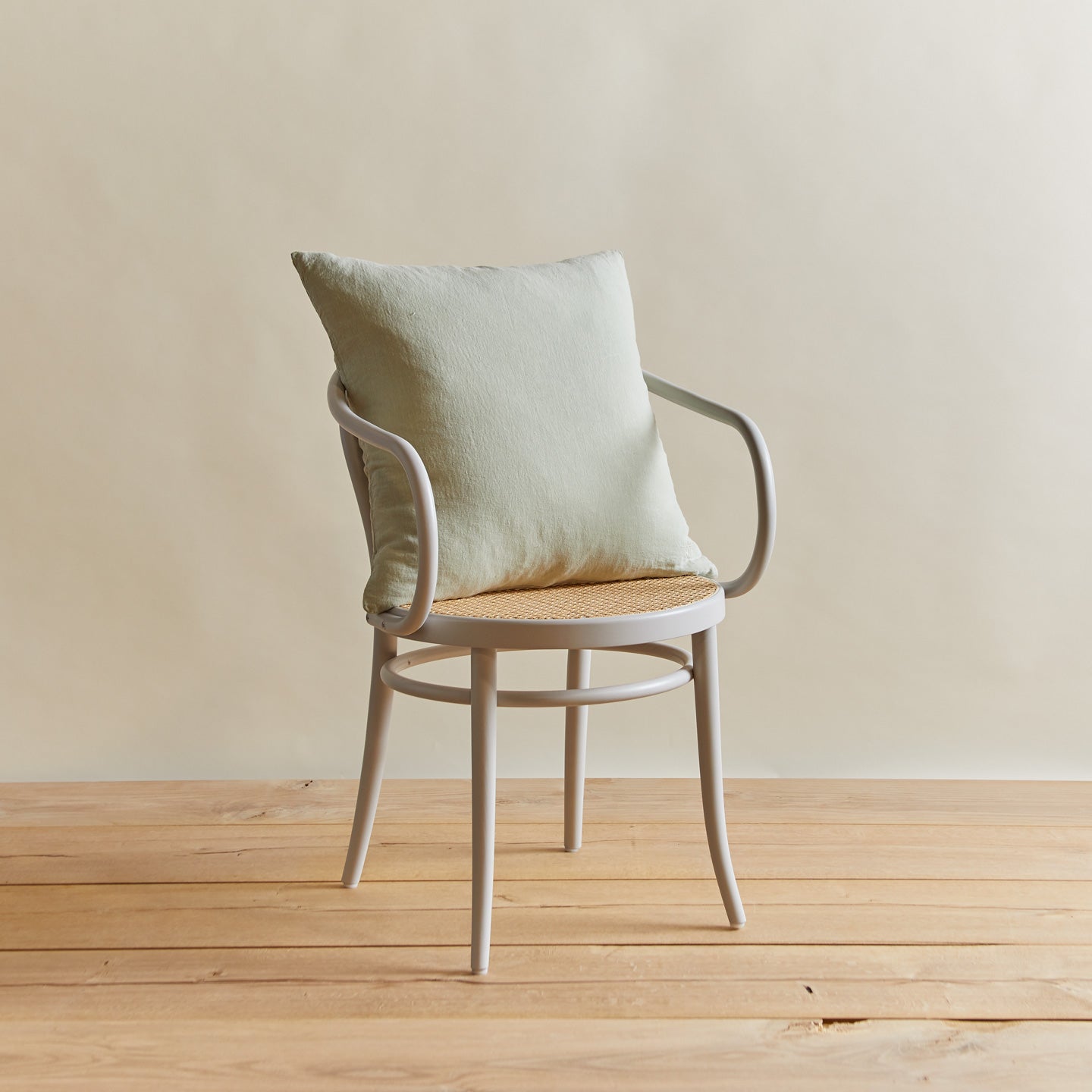 Simple linen pillow in sage