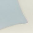 Close up view of simple linen pillow in sky