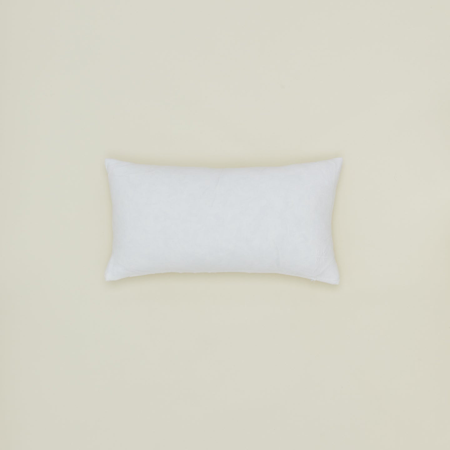 Simple linen pillow in white