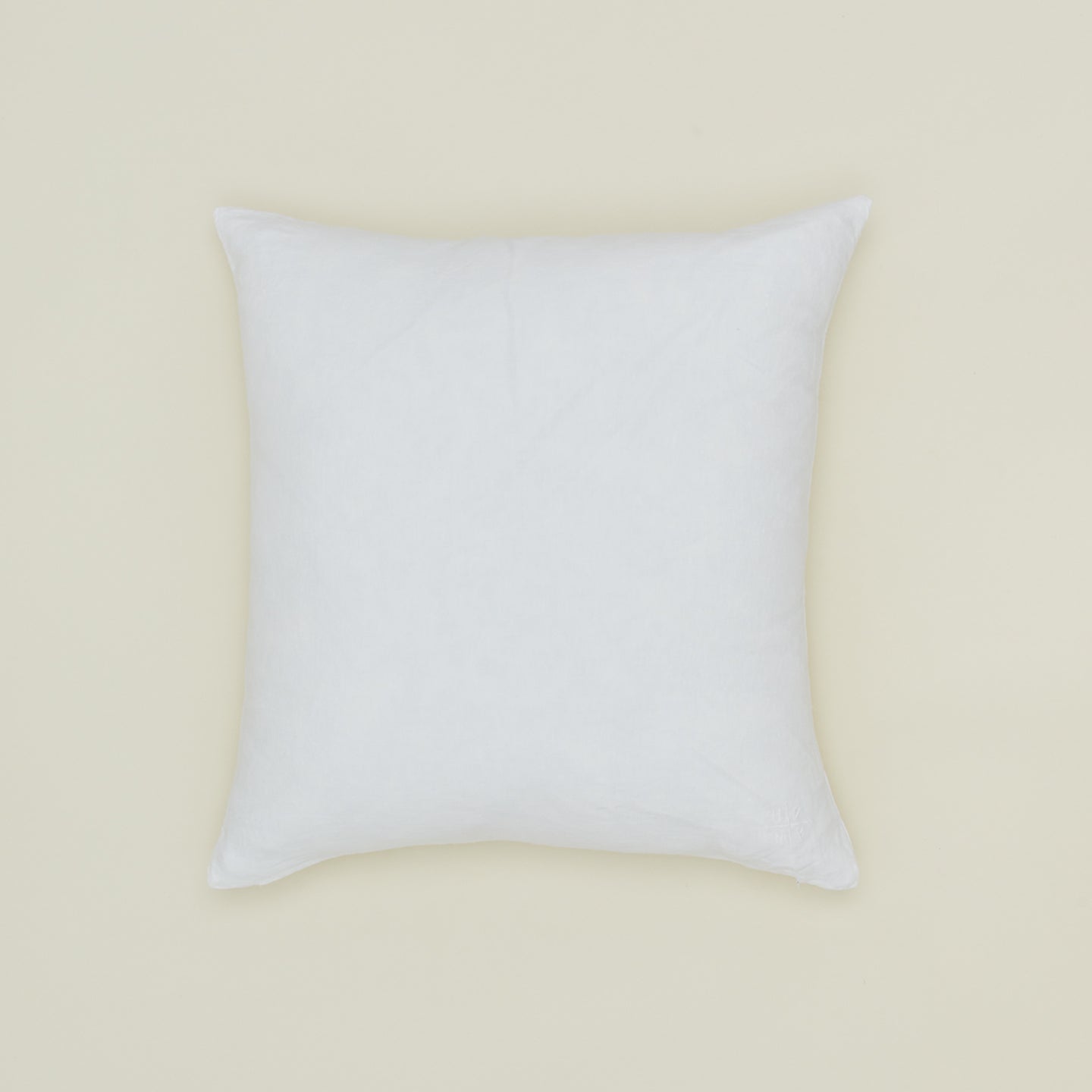 Simple linen pillow in white