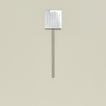 Simple metal spatula in silver