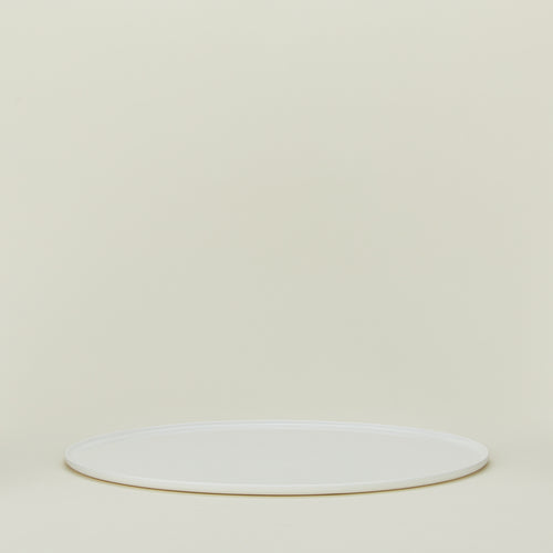 Simple porcelain serving platter in white