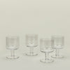 Simple Seeded Glassware, Set of 4 - Clear