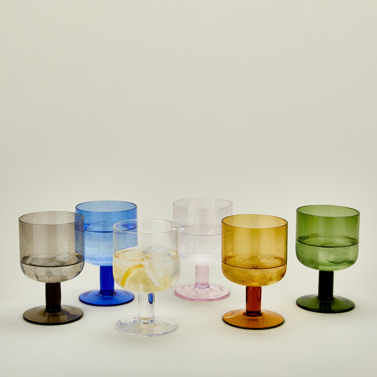 Simple seeded glassware family