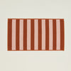 Simple Striped Terry Bath Mat - Blush/Terracotta