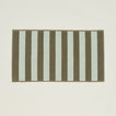 Simple Striped Terry Bath Mat in sage and olive.