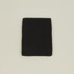 Simple waffle shower curtain in black