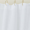 Simple Waffle Shower Curtain - White
