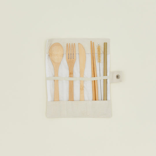 Reuseable Bamboo Cutlery Set