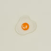 Overhead view of Egg Ceramic Dish