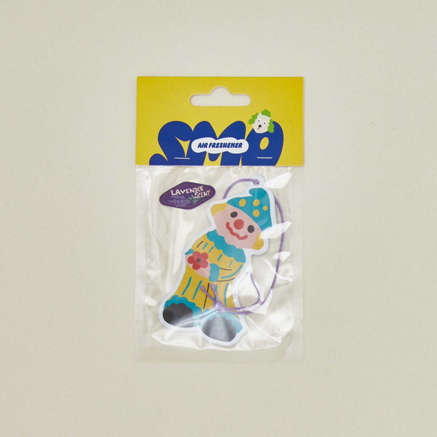 Flower the Clown Air Freshener in packaging